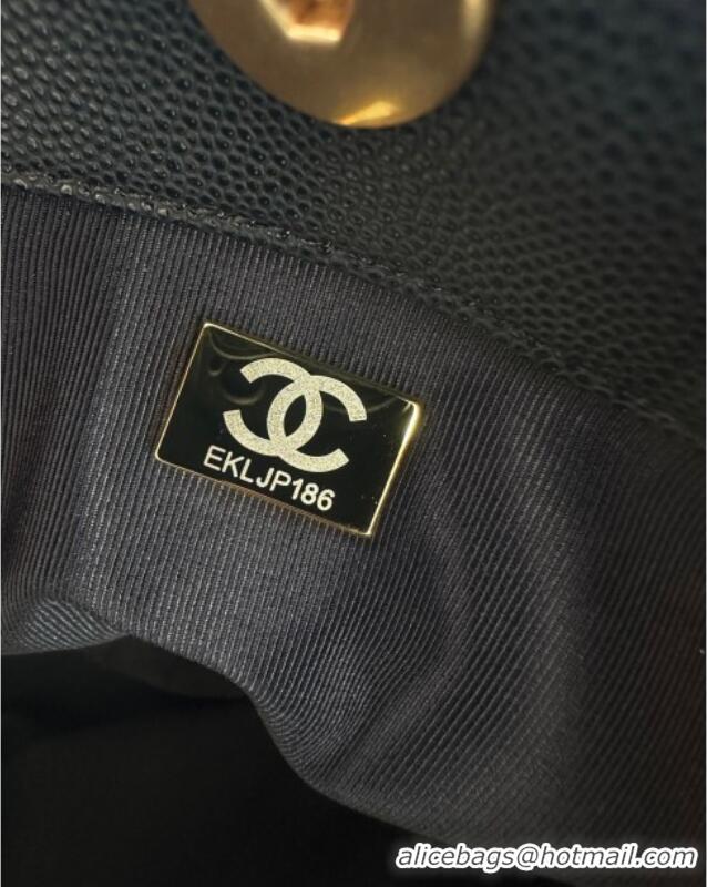 Buy Inexpensive Chanel Grained Calfskin Large Hobo Bag AS5385 Black 2025