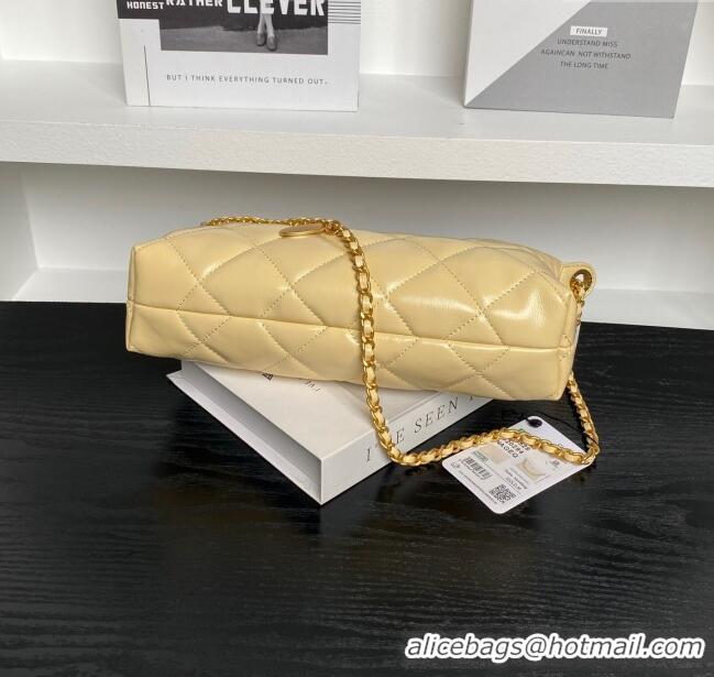 Trendy Design Chanel Lambskin Hobo Bag AS5528 Yellow 2025