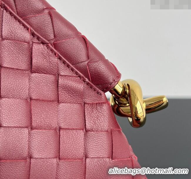 Buy Fashionable Bottega Veneta Medium Solstice Shoulder Bag in Intrecciato Leather 740990 Barolo Red 2025