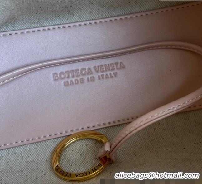 Buy New Cheap Bottega Veneta Small Loop Cross-Body Bag in Intrecciato Leather 796615 Lotus Pink 2025