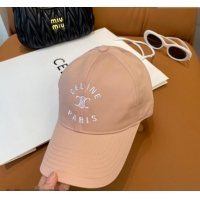 Well Crafted Celine Triomphe Logo Baseball Hat 0115 Light Pink 2025