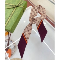 Buy Fashionable Gucci Horsebit Print Bandeau Scarf 0407 Brown 2024