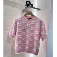 Grade Design Gucci Wool Boucle-jacquard Sweater ‎770059 Pink