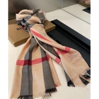 Unique Discount Burberry Check Cashmere Long Scarf 70x200 0821 Camel Brown 2024