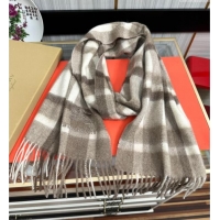 Top Grade Burberry Check Cashmere Long Scarf 32x180 082111 Grey 2024