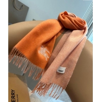 Luxury Cheap Burberry Logo Long Scarf 30x180cm 0912 Orange 2024