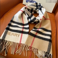 Buy Inexpensive Burberry Contrast Check Cashmere Scarf B112507 2024 Top Quality