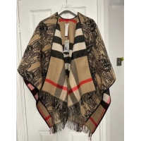 Reasonable Price Burberry Reversible Wool Cape Scarf B011003 2025 Top Quality