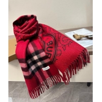 Classic Specials Burberry Cashmere Long Scarf 30x190cm 0115 Red 2025