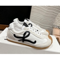 Grade Quality Loewe Ballet Runner 2.0 Sneakers in nylon and suede White/Black 1224031