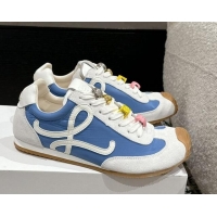 Pretty Style Loewe Ballet Runner 2.0 Sneakers in nylon and suede with charm Denim Blue 0221018