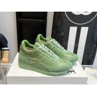 Good Product Loewe Flow Runner Sneakers in calfskin and suede Light Green 0221063