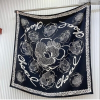 Reasonable Price Chanel Silk Sqaure Scarf 90x90cm 051414 Black 2024