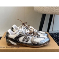 Unique Style New Balance X Miu Miu 530 SL sneakers in patent leather and mesh Grey 1228005