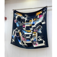 Trendy Design Chanel Silk Square Scarf 90x90cm CH071003 Black 2024