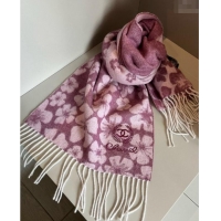 Low Cost Chanel Bloom Cashmere Long Scarf 32x180cm CH102108 Purple 2024