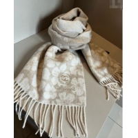 Low Price Chanel Bloom Cashmere Long Scarf 32x180cm CH102108 Beige 2024