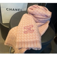 Luxury Cheap Chanel Cashmere Long Scarf 30x190cm CH102110 Pink 2024