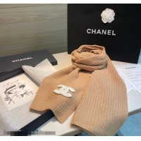 Classic Specials Chanel Cashmere Knit Long Scarf 30x180cm 0115 Dark Beige 2025