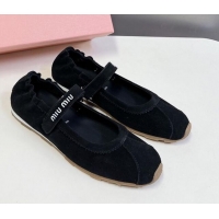 Best Product Miu Miu Suede ballerinas flats Black 0224061