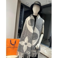 Low Cost Louis Vuitton The Ultimate Cashmere Long Scarf 70x185cm LV102102 Grey 2024