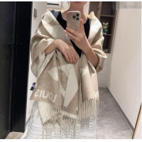 Good Looking Louis Vuitton The Ultimate Cashmere Long Scarf 70x185cm LV102102 Beige 2024