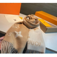 Shop Discount Louis Vuitton Reykjavik Long Scarf 45x170cm LV102103 Light Brown 2024