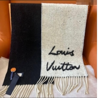 Best Price Louis Vuitton Wool & Alpaca Long Scarf LV112505 Black 2024 Top Quality