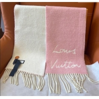 Pretty Style Louis Vuitton Wool & Alpaca Long Scarf LV112506 Pink 2024 Top Quality