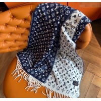 Best Price Louis Vuitton Heart Cashmere Long Scarf 45x190cm 1128 Blue 2024