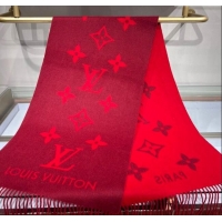 Buy Fashionable Louis Vuitton Reykjavik Cashmere Long Scarf 45x180cm 1128 Dark Red 2024