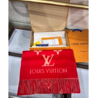 Shop Promotional Louis Vuitton Reykjavik Cashmere Long Scarf 45x180cm 1128 Bright Red 2024