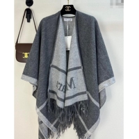 Famous Brand MaxMara Wool Cape 130x160cm M1058 Grey 2024