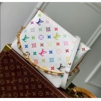 Best Cheap Louis Vuitton LV x TM Coussin PM in Monogram-embossed Puffy Lambskin M13233 White 2025