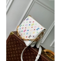 Best Cheap Louis Vuitton LV x TM Coussin PM in Monogram-embossed Puffy Lambskin M13233 White 2025