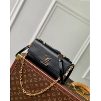 Popular Style Louis Vuitton Wallet On Chain Capucines Bag in Calfskin Leather M12143 Black 2025