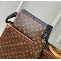 Top Design Louis Vuitton Gaston Wearable Wallet in Monogram Eclipse Reverse Canvas M81124 Brown 2025