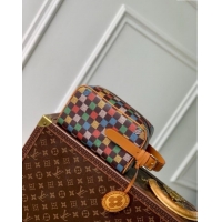 Famous Brand Louis Vuitton Locker Dopp Kit Bag in LV Vers Damier Ebene Canvas N00151 2025