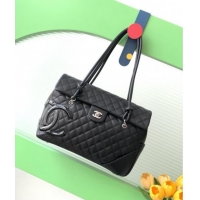 Well Crafted Chanel Quilted Calfskin Airport Flap Bag with Maxi CC AS6338 Black 2025