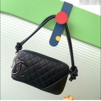 Inexpensive Chanel Quilted Calfskin & Patent Hobo Bag with Maxi CC AS6328 Black 2025