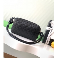 Inexpensive Chanel Quilted Calfskin & Patent Hobo Bag with Maxi CC AS6328 Black 2025