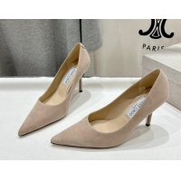 Buy Luxury Jimmy Choo Love Pumps 8.5cm in Suede Beige 1113045