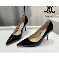 Shop Cheap Jimmy Choo Love Pumps 8.5cm in Patent Leather Black 1113048