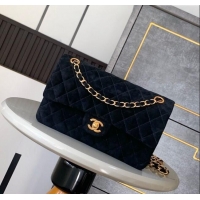 Trendy Design Chanel Suede Classic 11.12 Medium Flap bag A01112 Black 2025