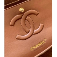 Popular Style Chanel Suede Classic 11.12 Medium Flap bag A01112 Brown 2025