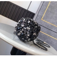 Famous Brand Chanel Sphere Round Evening bag with Strass 0113 Black 2025