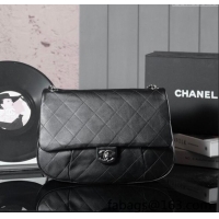 Original Cheap Chanel Vintage Quilted Calfskin Flap Bag 0113 Black 2025