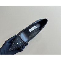 Shop Duplicate Jimmy Choo Love Pumps 6.5cm in Glitters and Mesh with Strass Black 1224029