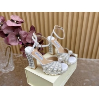 Trendy Design Jimmy Choo Sacaria Platform Sandals 13cm in Pearls and Strass 0225016