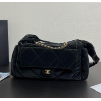 Most Popular Chanel Coco Snow Velvet-Like Nylon Small Flap Bag 13061 Black 2025